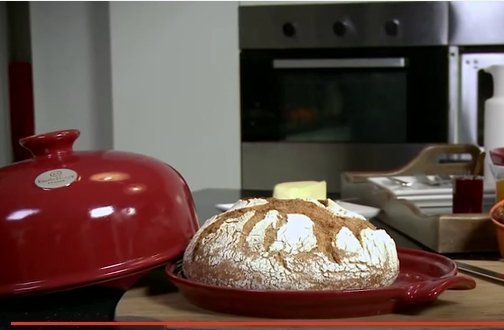 Промонабор:Emile Henry Форма для выпечки хлеба (базальт) + салатник 21,5 см