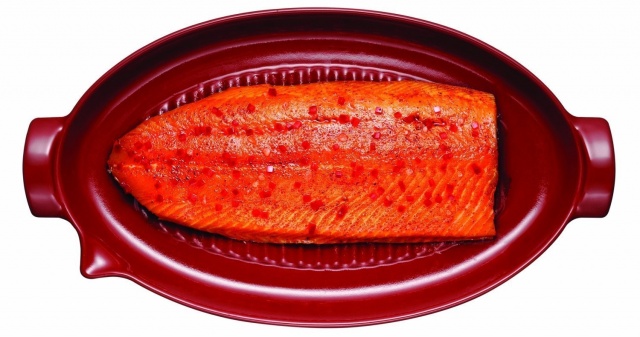 Барбекю-гриль для рыбы 50x28 см (красный) Emile Henry