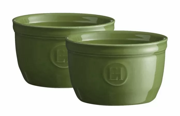 Набор Рамекин №9 Emile Henry, 2 шт., цвет: лавровый лист